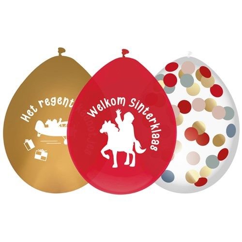 Sinterklaas Ballonnen 30cm 6st - Partywinkel - 8711319399076