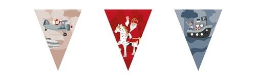 Sinterklaas Slinger Rood Blauw 6m - Partywinkel - 8711319399014