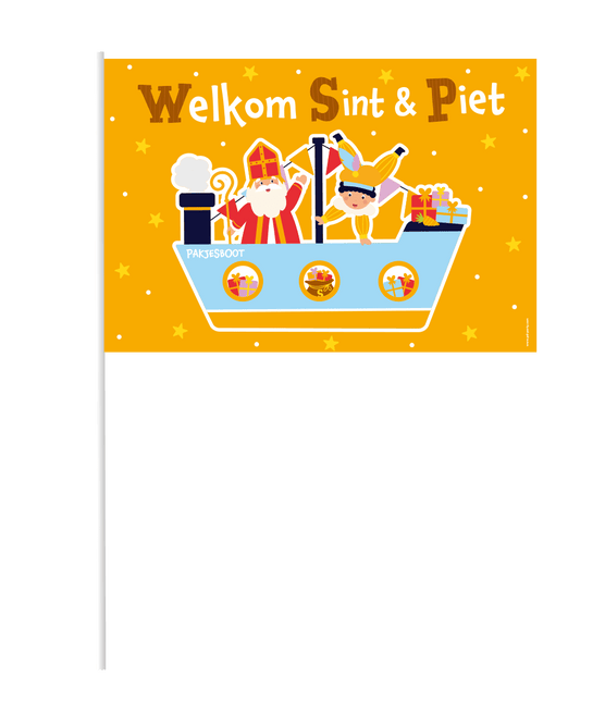 Sinterklaas Zwaaivlag 30cm - Partywinkel - 8716764245343