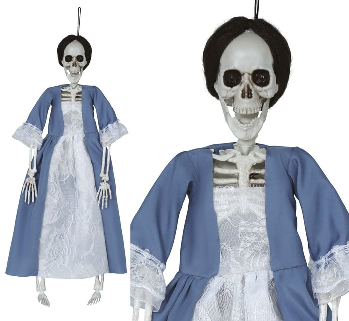 Skelet Hangdecoratie Met Jurk 40cm van Fiestas Guirca koop je bij Partywinkel