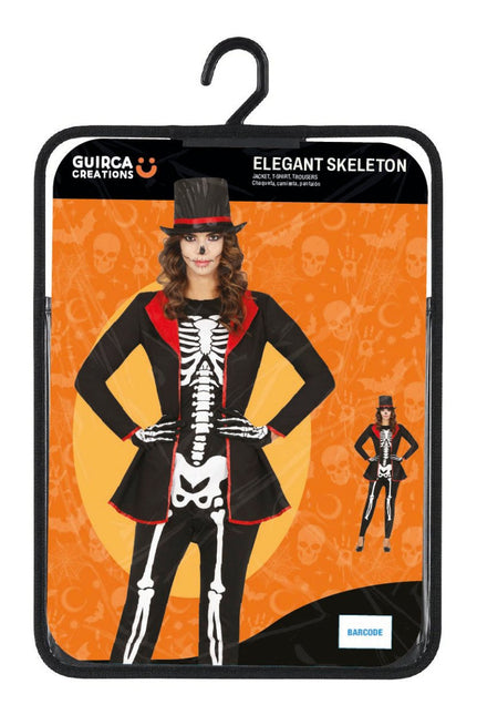 Skelet Kostuum Zwart 3 delig van Fiestas Guirca koop je bij Partywinkel