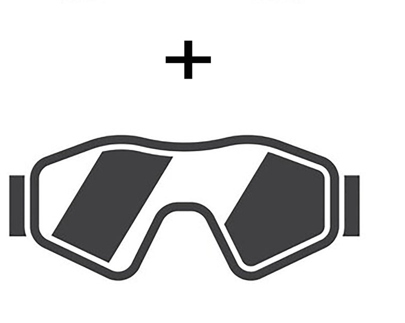 Tuta da sci anni '80 con occhiali Funky - Unisex