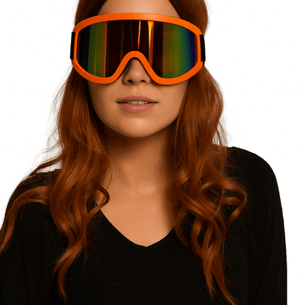 Skibril Oranje van Partychimp koop je bij Partywinkel