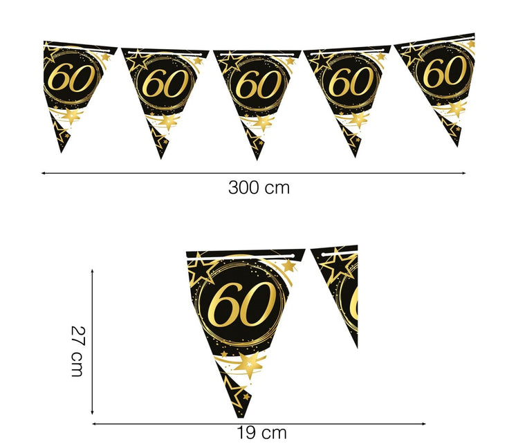 Slinger 60 Jaar Papier 3m van Fiestas Guirca koop je bij Partywinkel