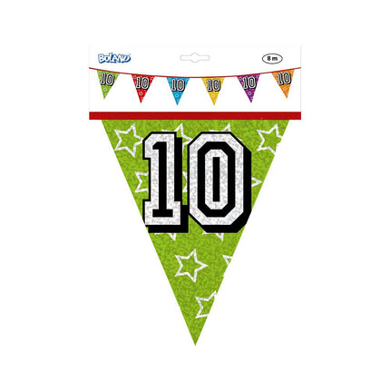 Slingers 10 Jaar Glitter 8m van Boland koop je bij Partywinkel
