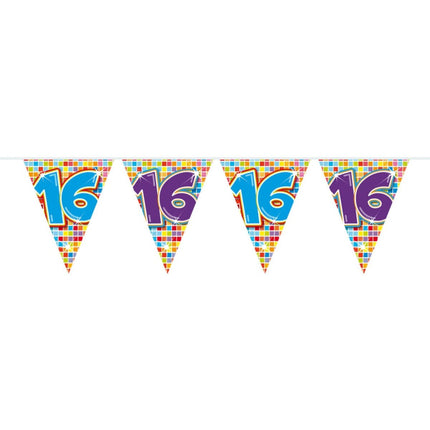 Slingers 16 Jaar Mini 3m - Partywinkel - 8714572605168