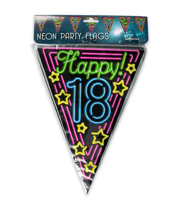 Slingers 18 Jaar Neon 10m van Paper Dreams koop je bij Partywinkel