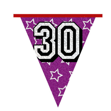 Slingers 30 Jaar Glitter 8m van Boland koop je bij Partywinkel