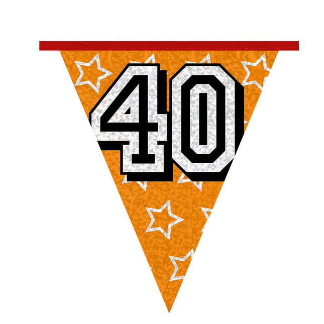 Slingers 40 Jaar Glitter 8m van Boland koop je bij Partywinkel