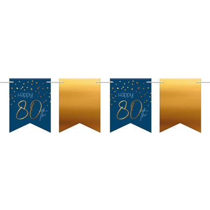 Slingers 80 Jaar Blauw 6m van Folat koop je bij Partywinkel