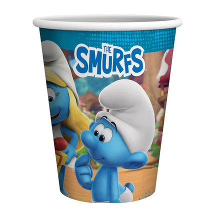 Bicchieri dei Puffi da 250 ml, 8 pezzi