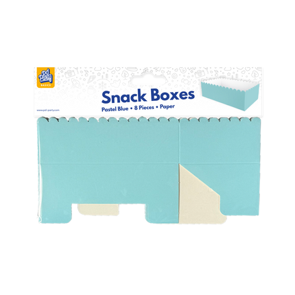 Ciotola snack azzurra 12,5 cm 8 pezzi