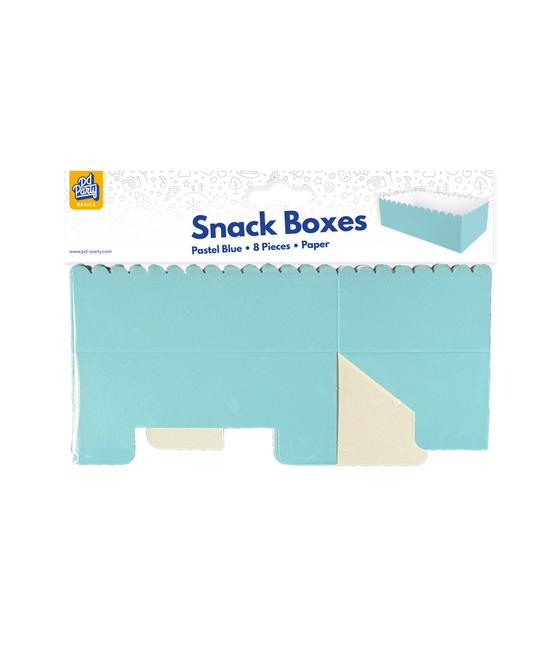 Scatole per snack - Blu pastello