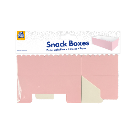 Ciotola per snack rosa chiaro 12,5 cm 8 pezzi
