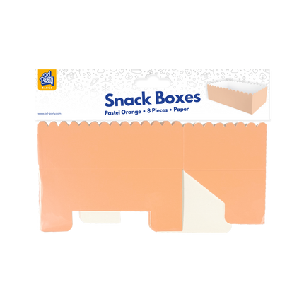Ciotola snack arancione pastello 12,5 cm 8 pezzi
