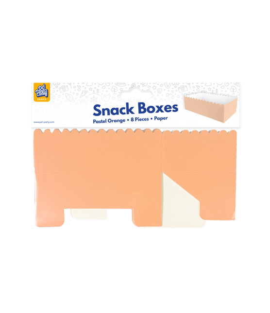 Scatole per snack - Arancione pastello