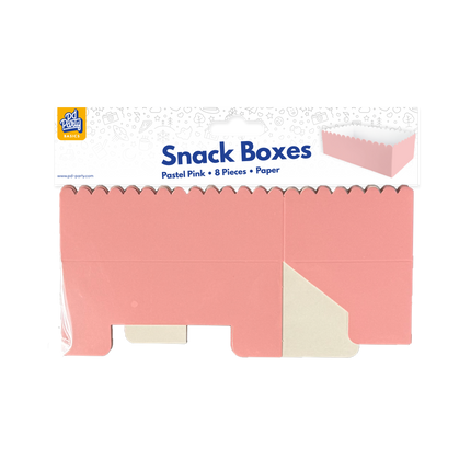 Ciotola snack rosa 12,5 cm 8 pezzi