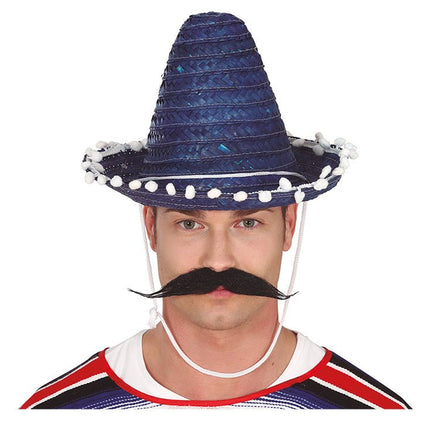 Sombrero Blauw 33cm van Fiestas Guirca koop je bij Partywinkel