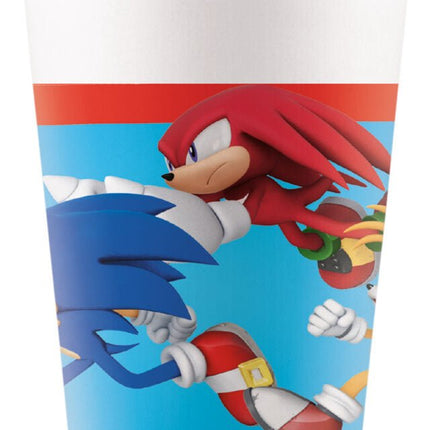 Sonic Bekers 200ml 8st van Procos koop je bij Partywinkel