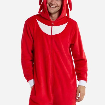 Sonic the Hedgehog Knuckles Onesie Unisex Rood van OppoSuits koop je bij Partywinkel