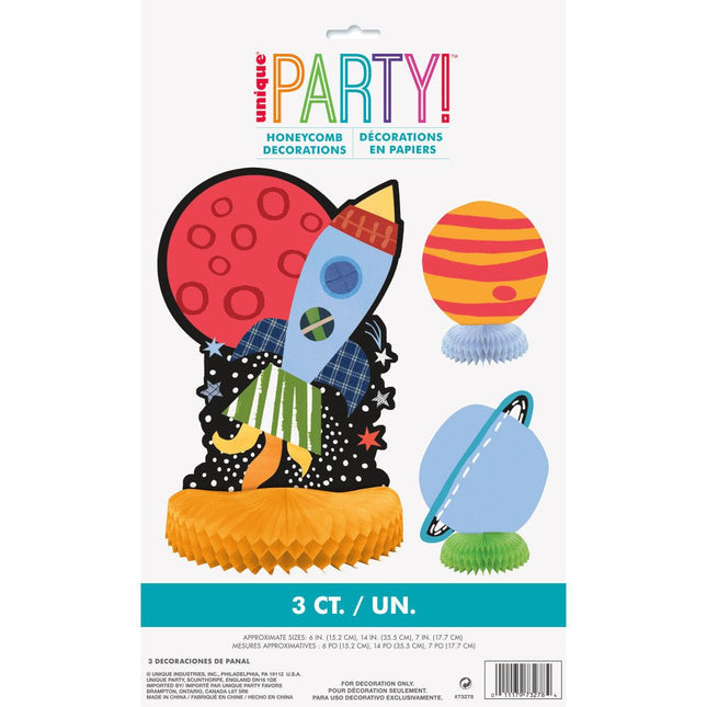 Space Tafeldecoratie 3st van Unique koop je bij Partywinkel