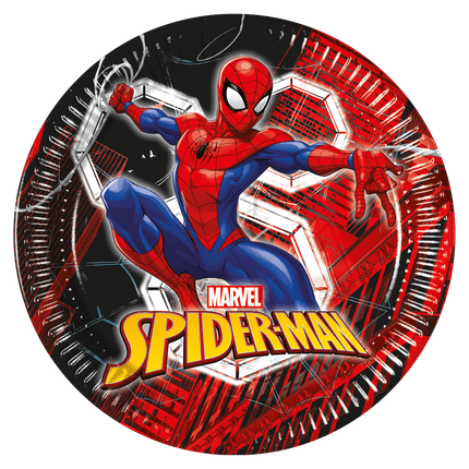 Spiderman Borden Web 23cm 8st van Procos koop je bij Partywinkel