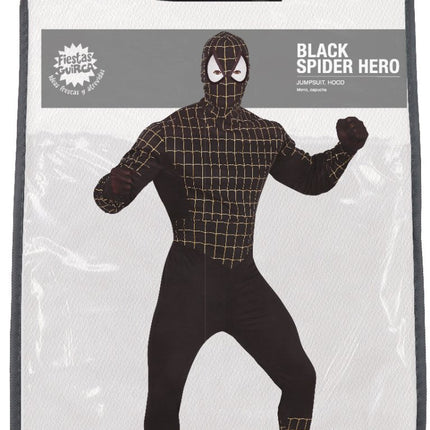 Spiderman Kostuum Heren Zwart van Fiestas Guirca koop je bij Partywinkel