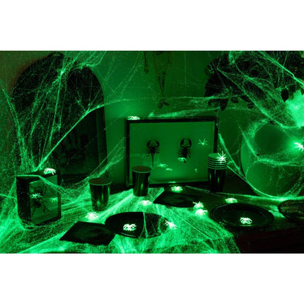 Spinnenweb Glow in the Dark 100gr van Folat koop je bij Partywinkel