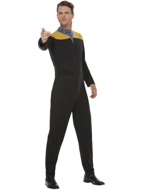 Star Trek, Voyager Operations Uniform, Gold & Blac Heren van Smiffys koop je bij Partywinkel