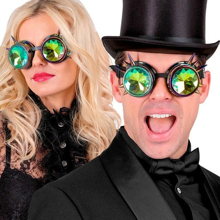 Steampunk Bril Holografisch van Widmann koop je bij Partywinkel