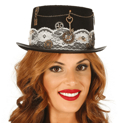 Steampunk Hoed Dames van Fiestas Guirca koop je bij Partywinkel