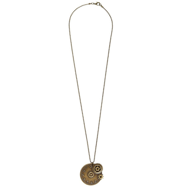 Steampunk Ketting Goud van Widmann koop je bij Partywinkel