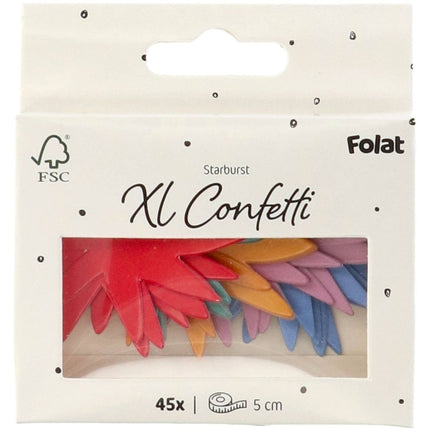 Ster Confetti Xl van Folat koop je bij Partywinkel