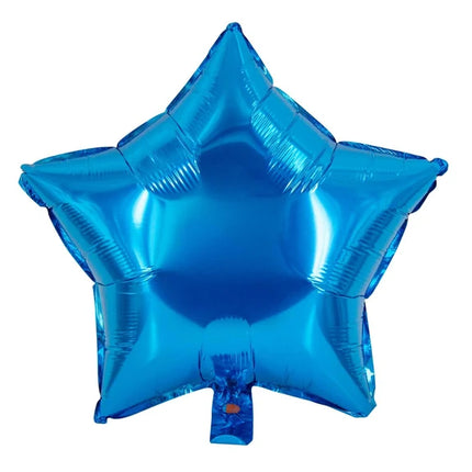 Palloncino a forma di stella con elio, blu, vuoto, 45 cm