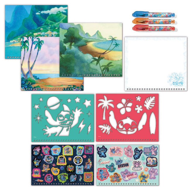 Stitch Knutsel Boek 3 delig - Partywinkel - 8714274700093