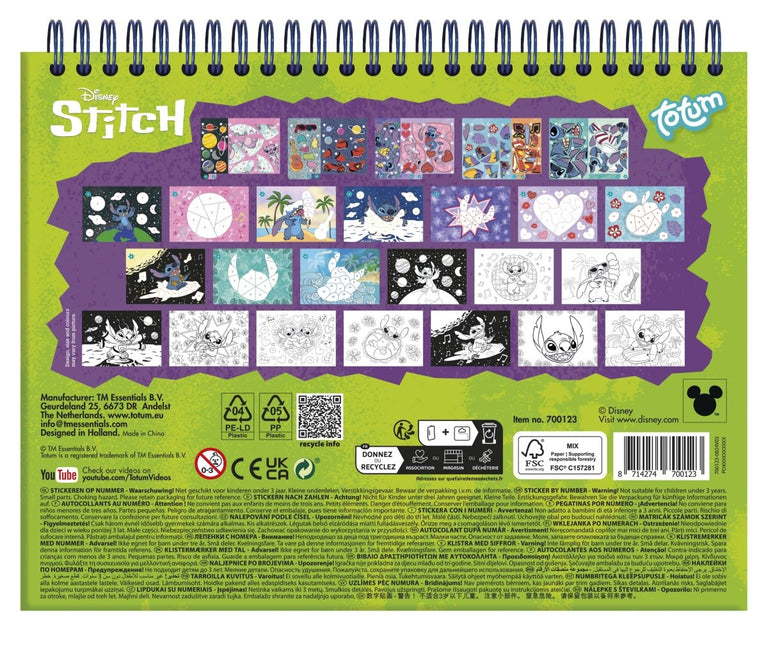 Stitch Knutsel Boek Nummer Stickeren - Partywinkel - 8714274700123