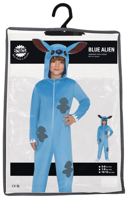 Stitch Onesie Blauw Kind van Fiestas Guirca koop je bij Partywinkel