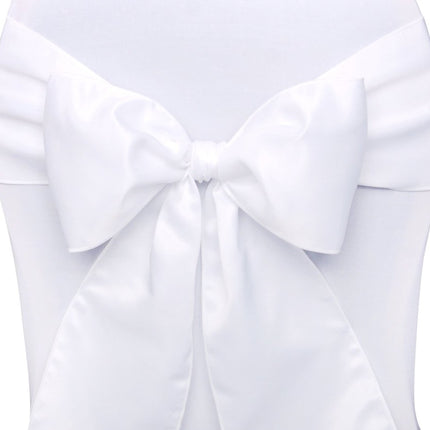 Stoelstrikken Wit 2,75m 10st van Partydeco koop je bij Partywinkel