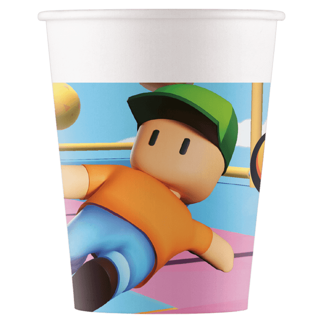 Stumble Guys Bekers 200ml 8st van Procos koop je bij Partywinkel