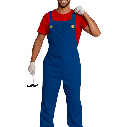 Super Mario Pak Rood Blauw Heren van PartyXclusive koop je bij Partywinkel