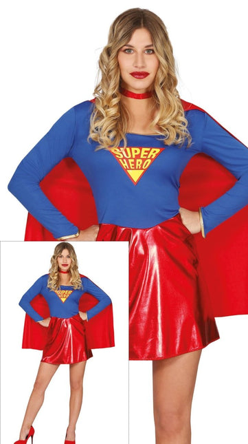 Super Vrouw Kostuum - Partywinkel - 8434077848449