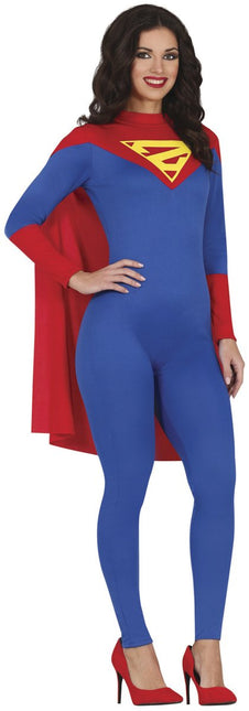 Supergirl Kostuum Blauw Dames van Fiestas Guirca koop je bij Partywinkel
