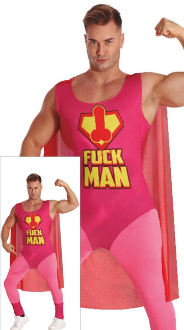 Superheld Kostuum Heren Fuckman - Partywinkel - 8434077860250