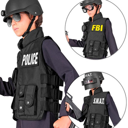 SWAT VEST FBI/POLITIE KIND van Widmann koop je bij Partywinkel
