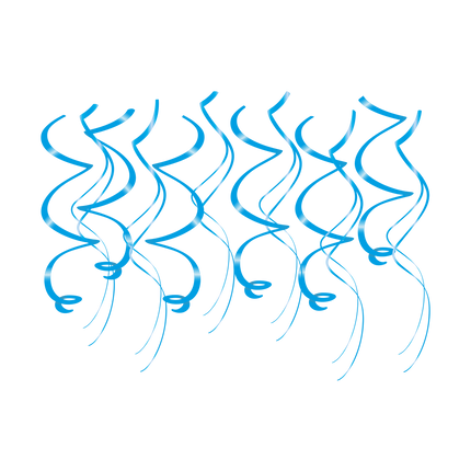 Decorazioni a spirale - Blu bambino
