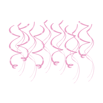 Decorazioni a spirale - Rosa baby