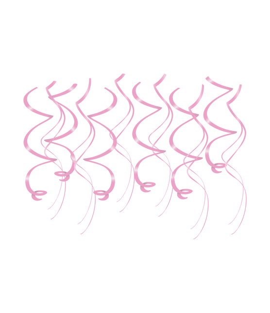 Decorazioni a spirale - Rosa baby