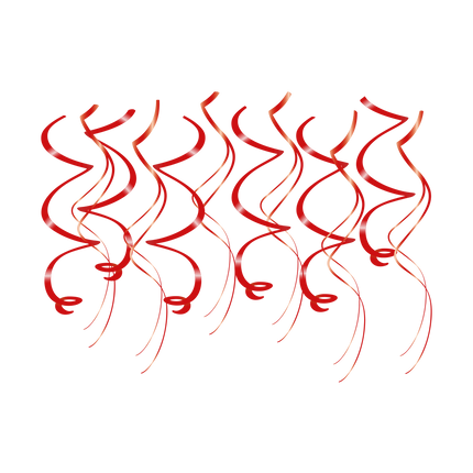 Decorazioni a spirale - Rosso