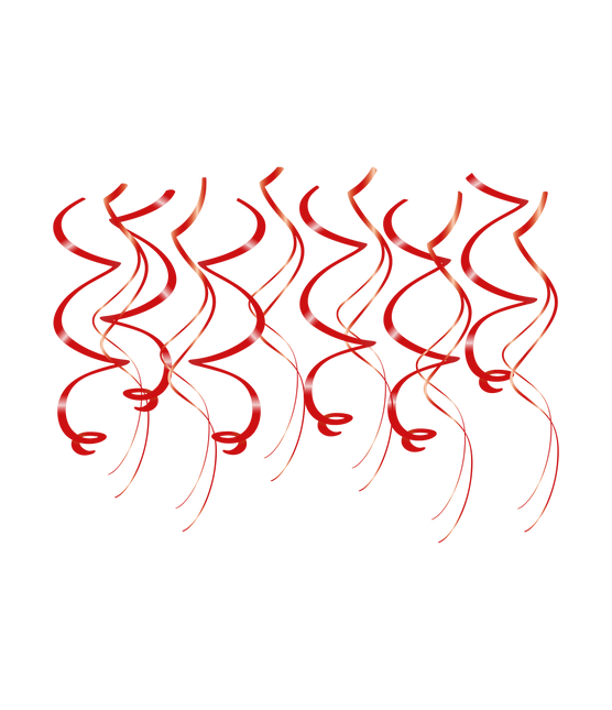 Decorazioni a spirale - Rosso