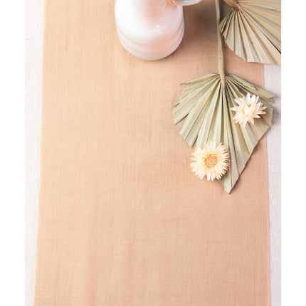 Runner da tavolo arancione in chiffon 3m